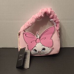 Loungefly Disney Aristocats Marie Fuzzy Handle Shoulder Bag BRAND NEW